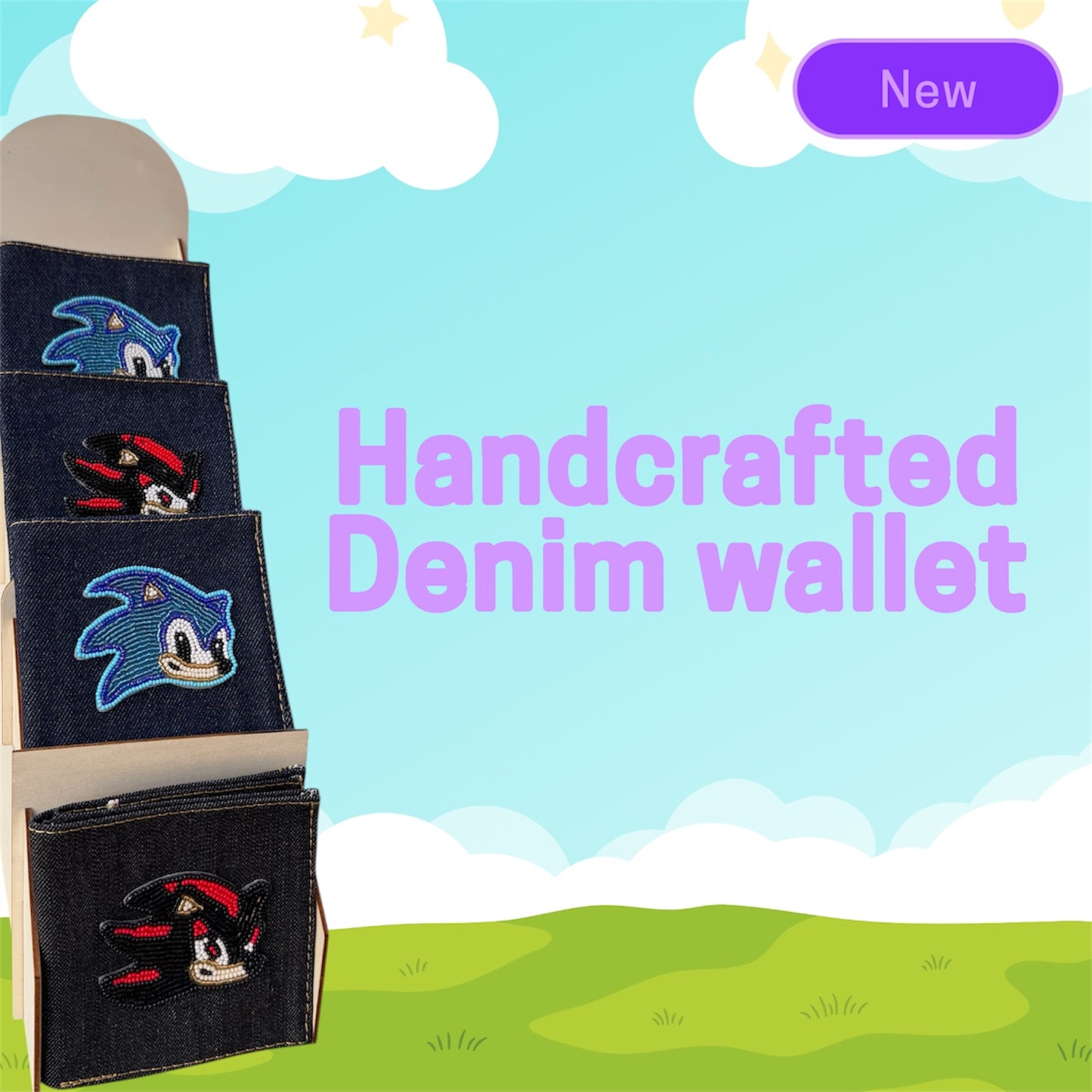 Handcrafted Denim Wallet