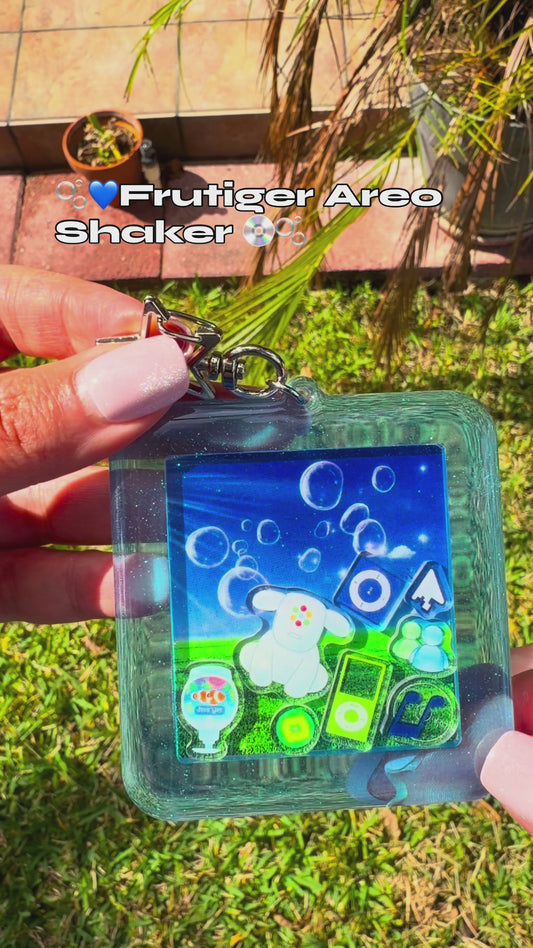 Frutiger Areo Shaker Keychain